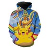 Rainbow Pikachu Custom All Over Print 3D Hoodie - Colorful Style