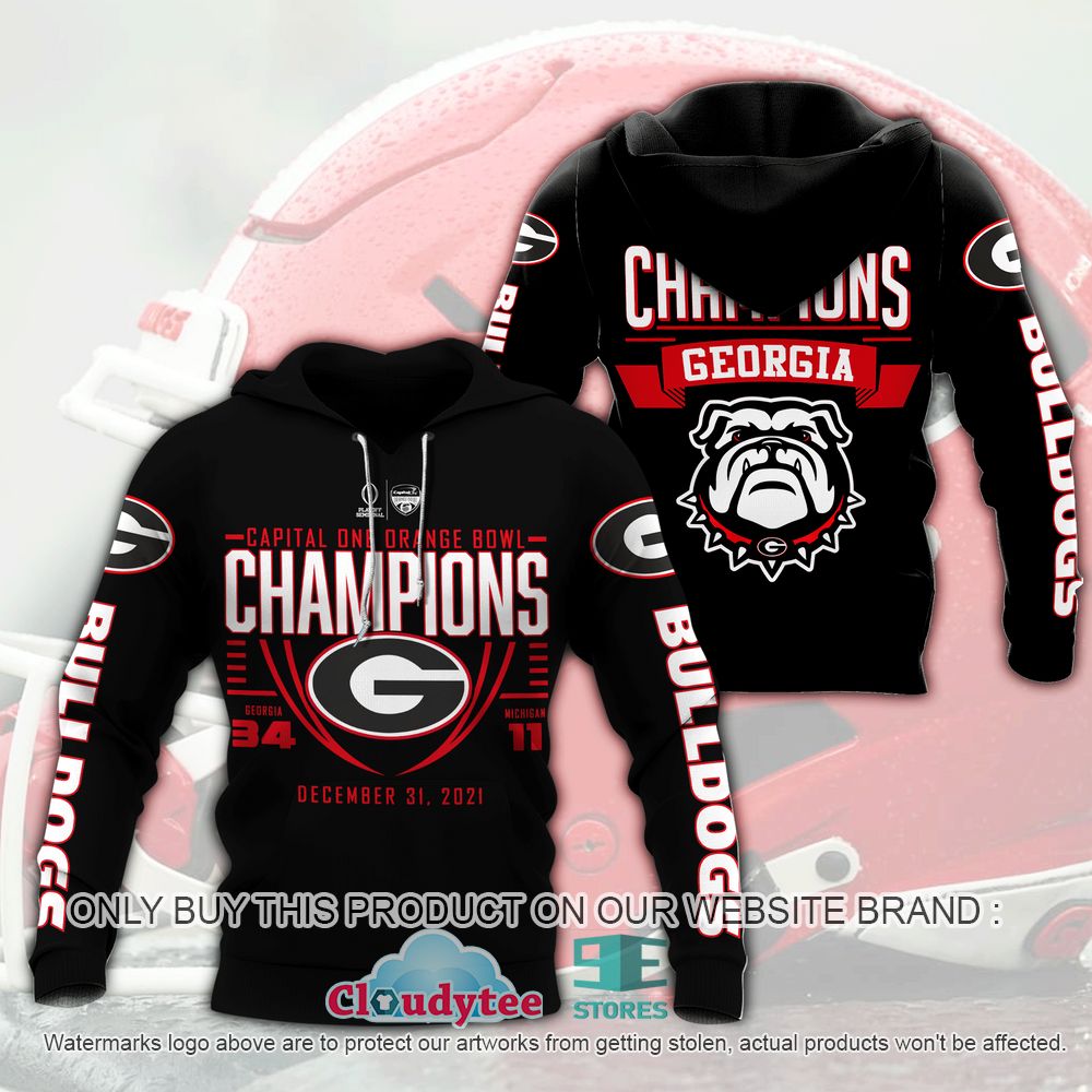 Rare Limited Edition Georgia Bulldogs Champions 3D Hoodie,