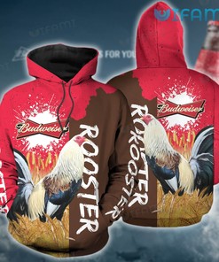 Red Rooster Budweiser 3D Hoodie - Gifts For Father Day