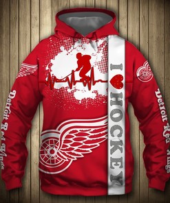 Red Wings Nhl Custom All Over Print Hoodie - Personalized Gift Idea