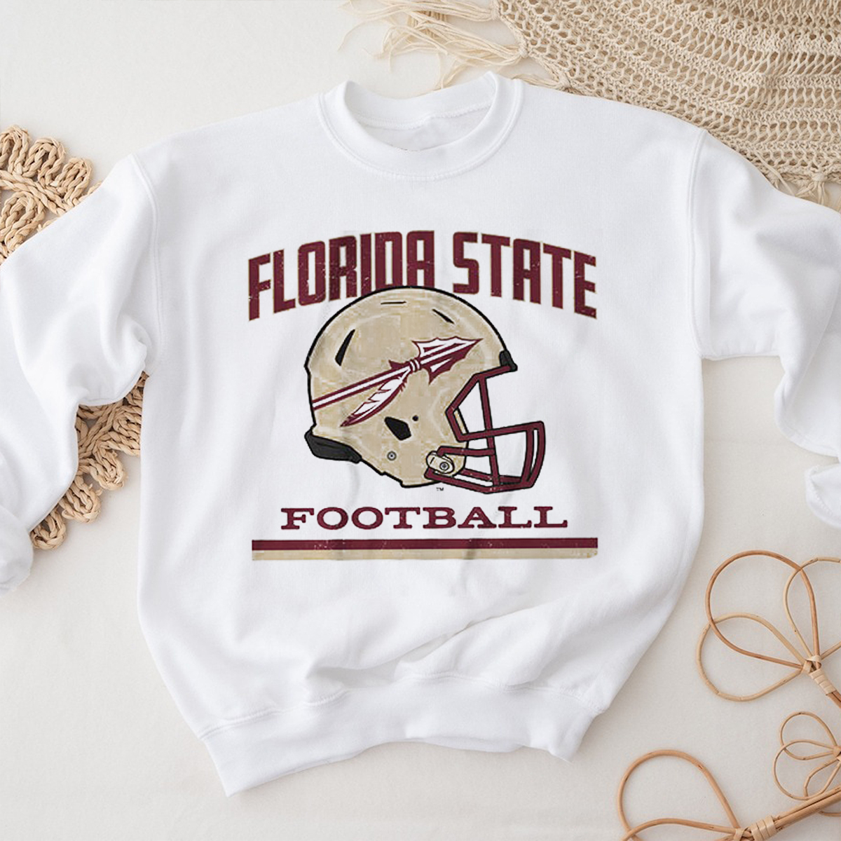 Relive the glory days with this Vintage Football Helmet - Florida State Edition