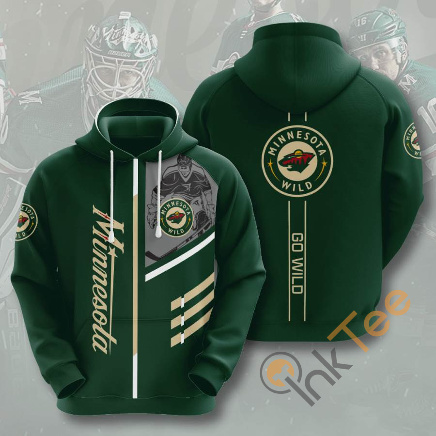 Represent Your Favorite Team With Sports Hockey Nhl 3D All Over Print Usa Hoodie Of Minnesota Wild