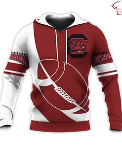 Represent Your Team With The South Carolina Gamecocks Red And White 3D All Over Print Hoodie