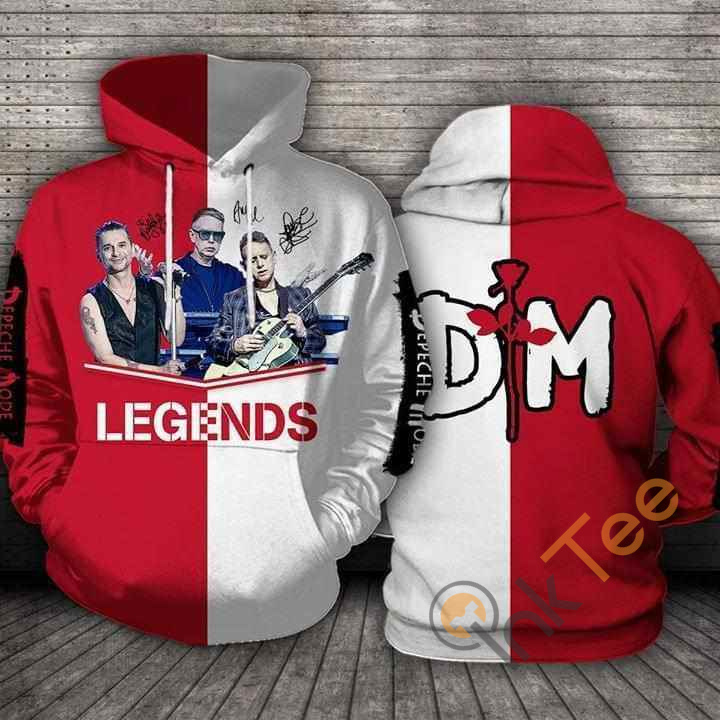 Retro Depeche Mode Legends Signed All Over Print 3D Hoodie