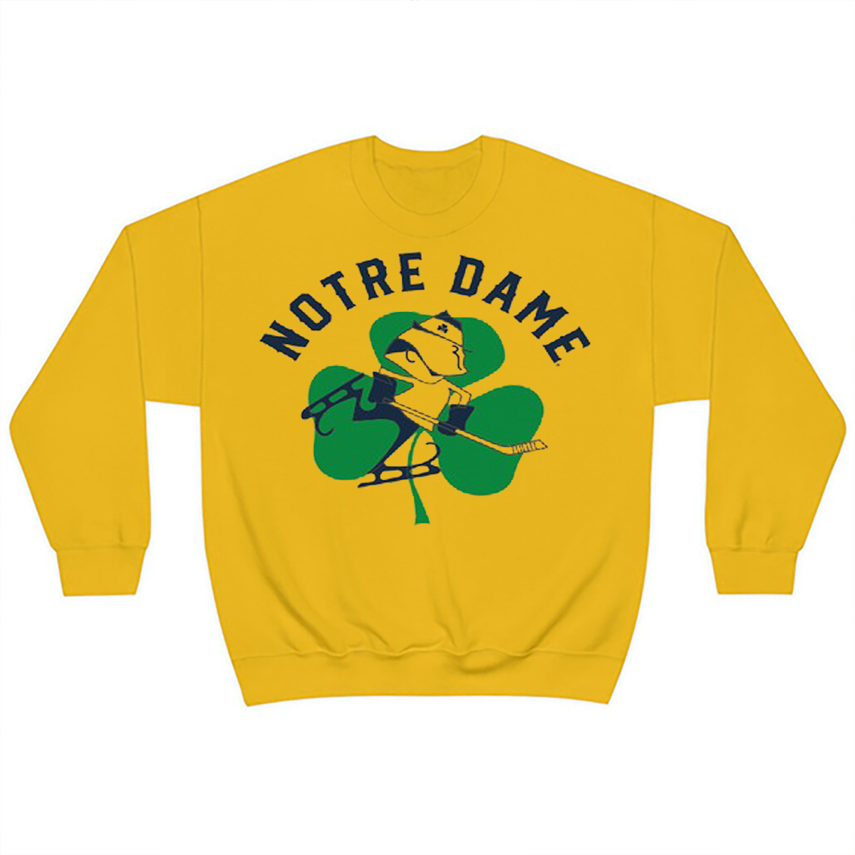 Retro Notre Dame Hockey T-Shirt - Timeless Retro Notre Dame Hockey T-Shirt