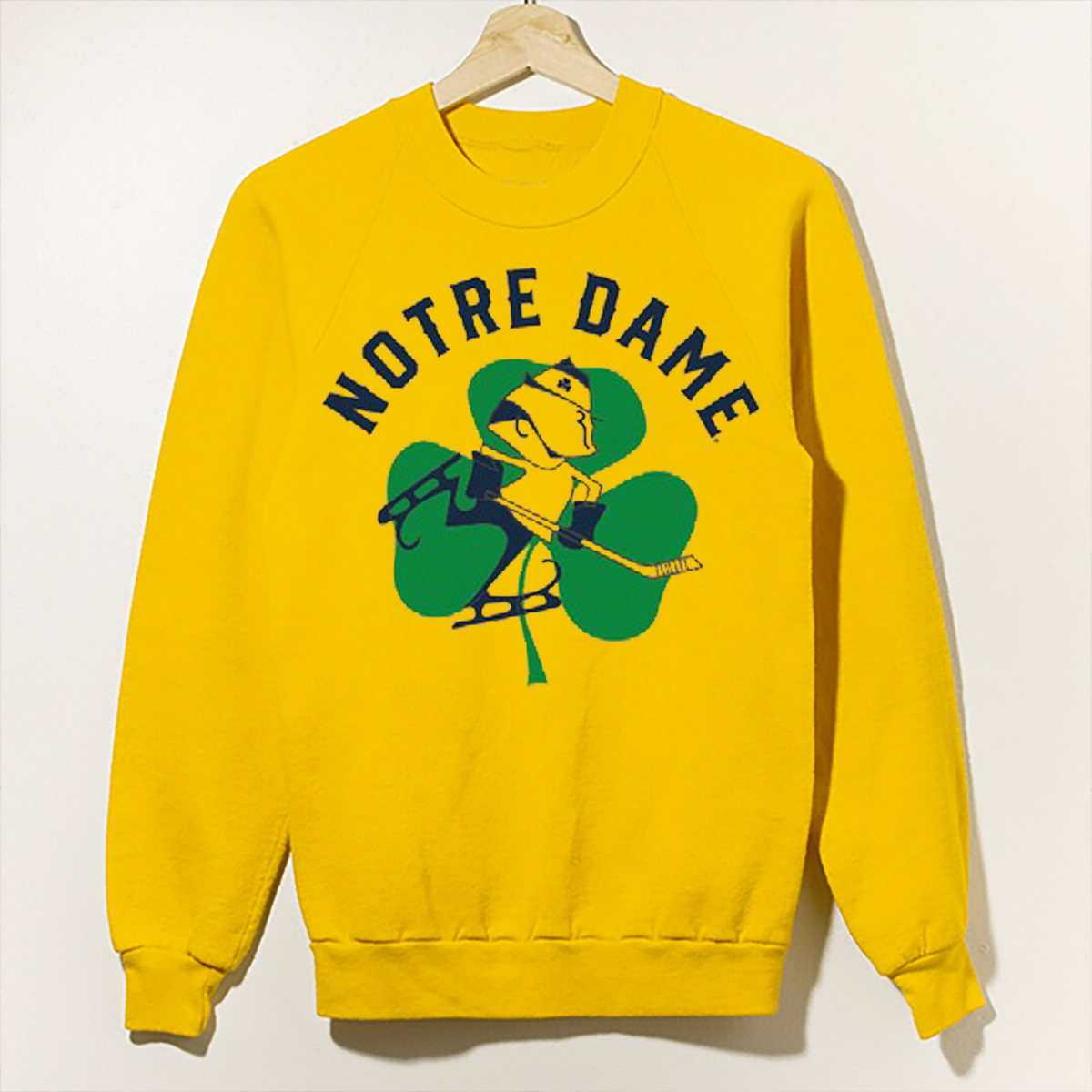 Retro Notre Dame Hockey T-Shirt - Timeless Retro Notre Dame Hockey T-Shirt
