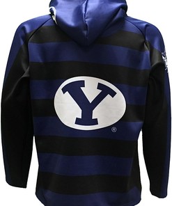 Rhino Rugby Byu Cougars Rugby Hoodie, Medium - Limited Edition