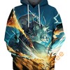 Rhydon Men'S 3D Hoodies - Graphic 3D Hoodies With Zippers