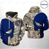 Rice Owls Camo Veteran Hunting All Over Print 3D Hoodie - Ncaa Fans