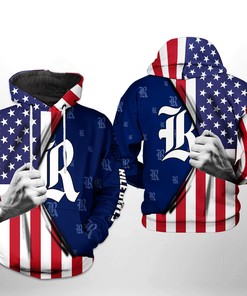 Rice Owls Ncaa Us Flag All Over Print 3D Hoodie - Gifts For Men
