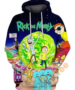 Rick And Morty Series Graphic 3D Hoodie - 3D Hoodies For Men Graphic