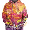 Rick And Morty Trippy Custom 3D Hoodie - Mens 3D Hoodies