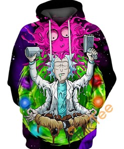 Rick Sanchez Custom All Over Print 3D Hoodie - Custom 3D Hoodies