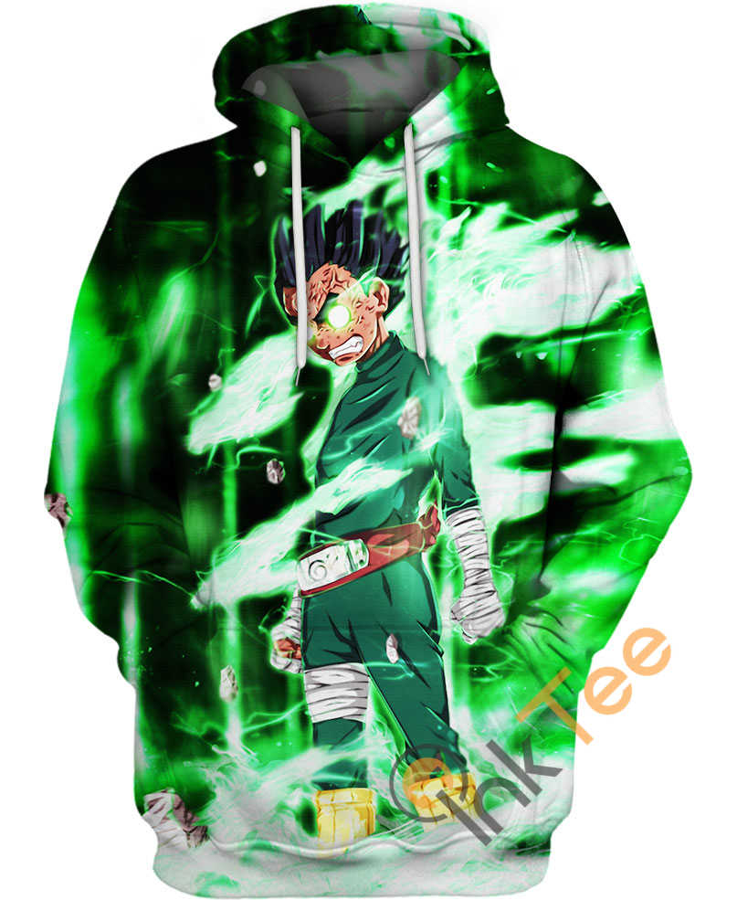 Rock Lee Naruto Custom All Over Print 3D Hoodie - Custom All Over Print Hoodie