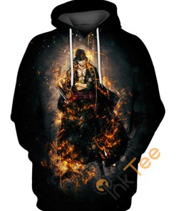 Roronoa Zoro Three Swords All Over Print 3D Hoodie - Mens 3D Hoodies