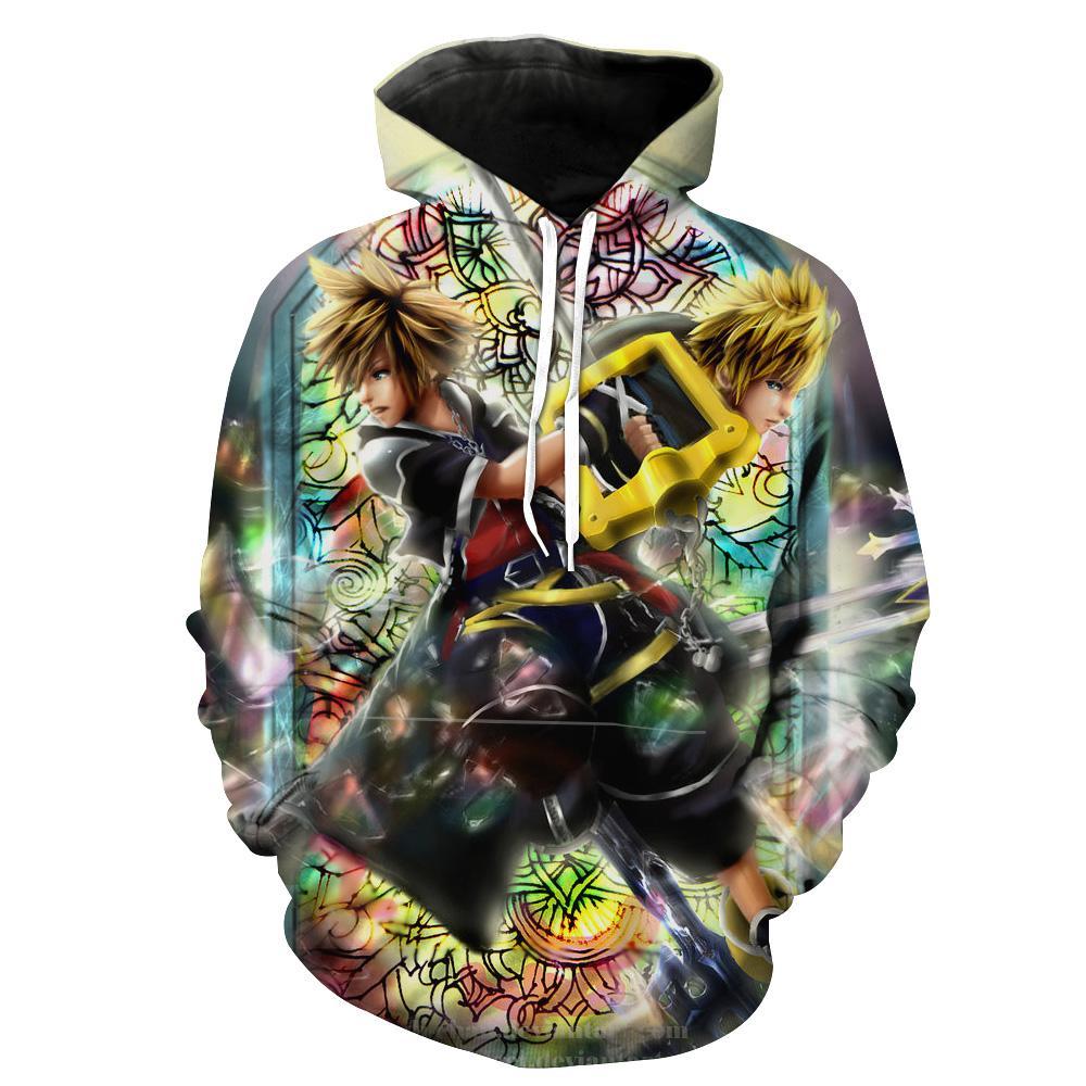 Roxas And Sora Keyblade Kingdom Hearts All Over Print 3D Hoodie - 3D Print Hoodies