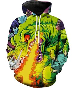 Rugrats Reptar Dinosaur All Over Print 3D Hoodie - All Over Print Hoodies For Women