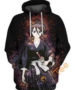 Rukia Kuchiki Bleach All Over Print 3D Hoodie - All Over Print Hoodie Printful