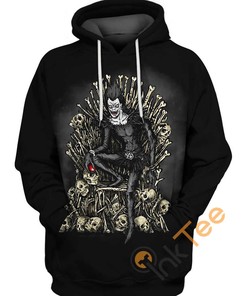 Ryuk Death Throne All Over Print 3D Hoodie - All Over Print Hoodie Printful
