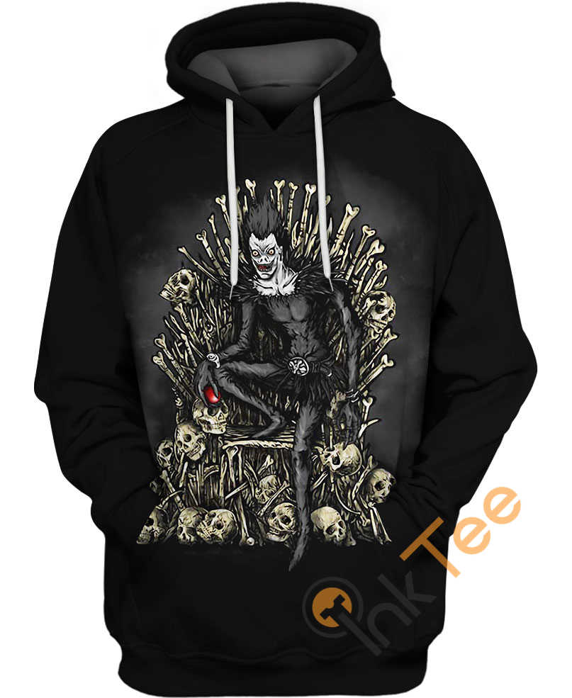 Ryuk Death Throne All Over Print 3D Hoodie - All Over Print Hoodie Printful