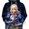 Saber With A Sword Graphic 3D Hoodie - 3D Graphic Hoodies