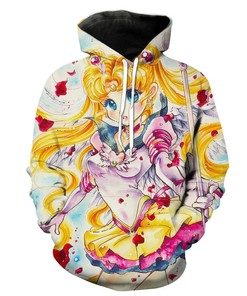 Sailor Moon Silhouette All Over Print 3D Hoodie - All Over Print Hoodies For Women