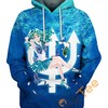 Sailor Neptune'S Oceanic Hoodie With 3D Prints