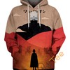 Saitama Orange Negative Space All Over Print 3D Hoodie - All Over Print Hoodies For Women