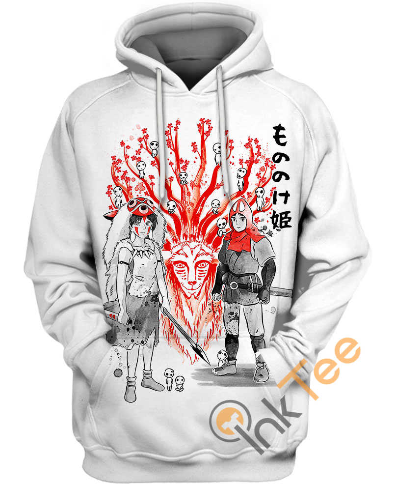 San And Ashitaka Sumie All Over Print Hoodie