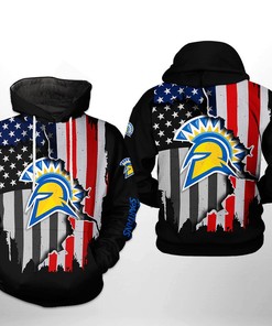 San Jose State Spartans Us Flag All Over Print 3D Hoodie/Zipper Hoodie - Ncaa Fans Gift