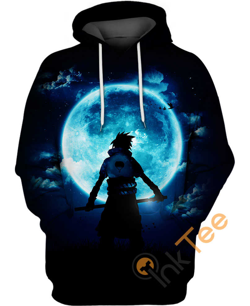 Sasuke Full Moon Custom 3D Hoodie