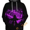 Sasuke Purple Space All Over Print Hoodie 
