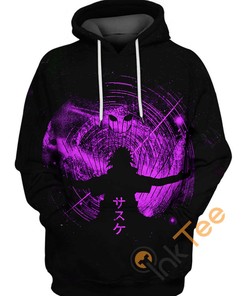 Sasuke Purple Space All Over Print Hoodie