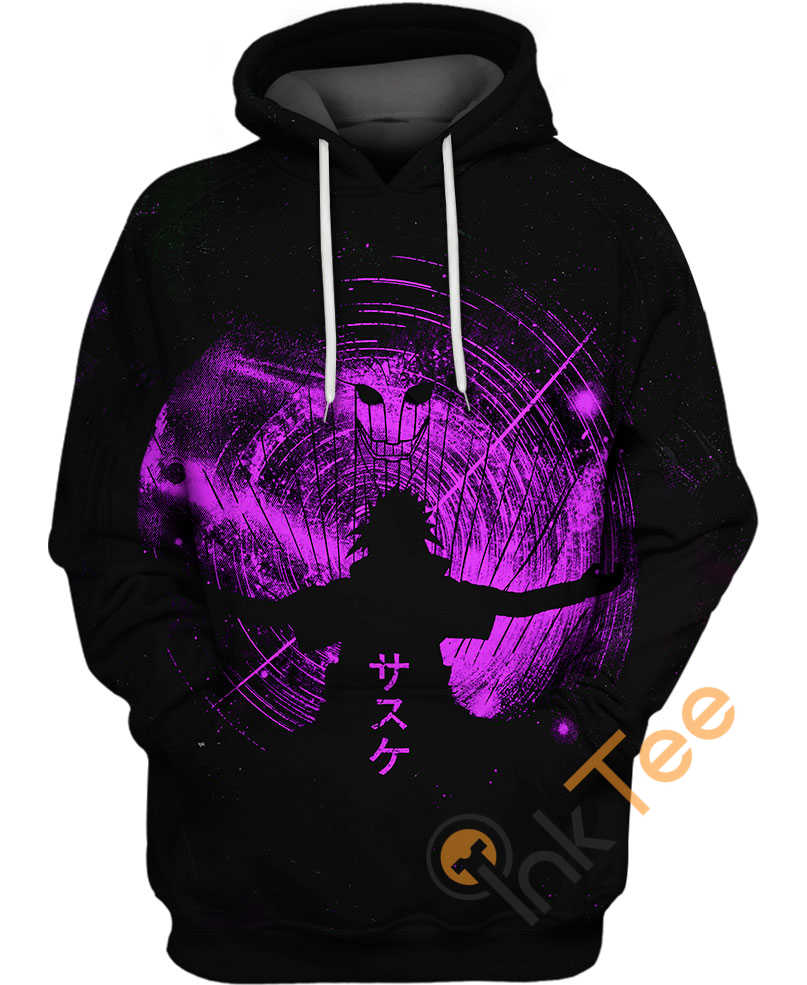 Sasuke Purple Space All Over Print Hoodie