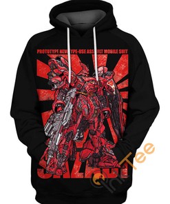 Sazabi Gundam Custom 3D Hoodie