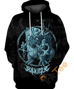 Scary Demonic Squirtle All Over Print 3D Hoodie