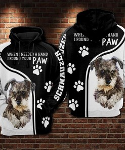 Schnauzer Nfl Custom All Over Print Zip Up Hoodie