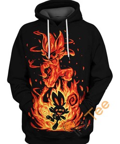 Scorbunny And Cinderace Pokemon 3D Hoodie