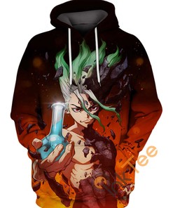 Senku Dr Stone 3D Printed Hoodie