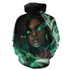 Senna League Of Legends Green Graphic Hoodie 