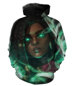 Senna League Of Legends Green Graphic Hoodie