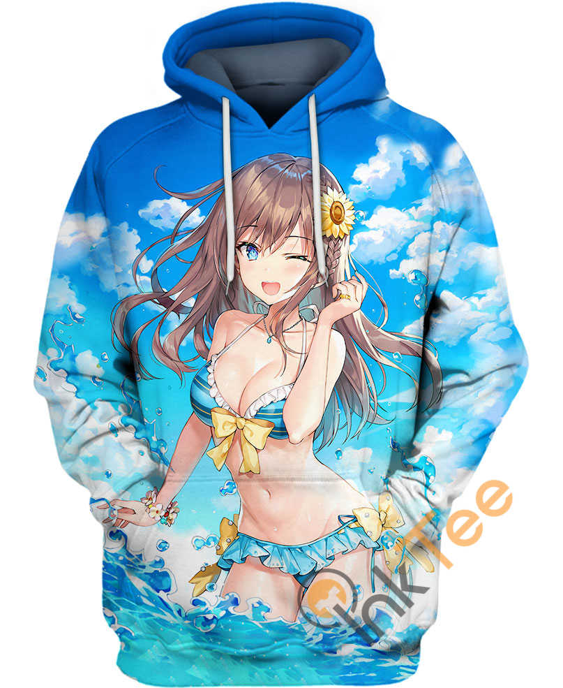 Sexy And Fun - The Bikini Girl Anime 3D Hoodie