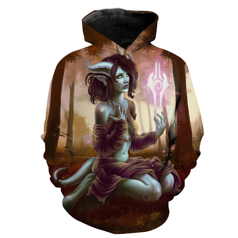 Sexy Draenei World Of Warcraft All Over Print Hoodie