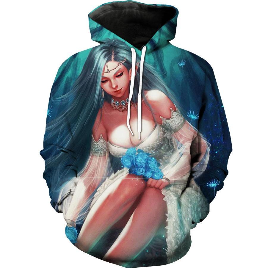 Sexy Elf Fantasy All Over Print Hoodie