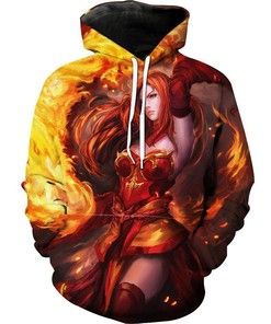 Sexy Fire Mage All Over Print Hoodie