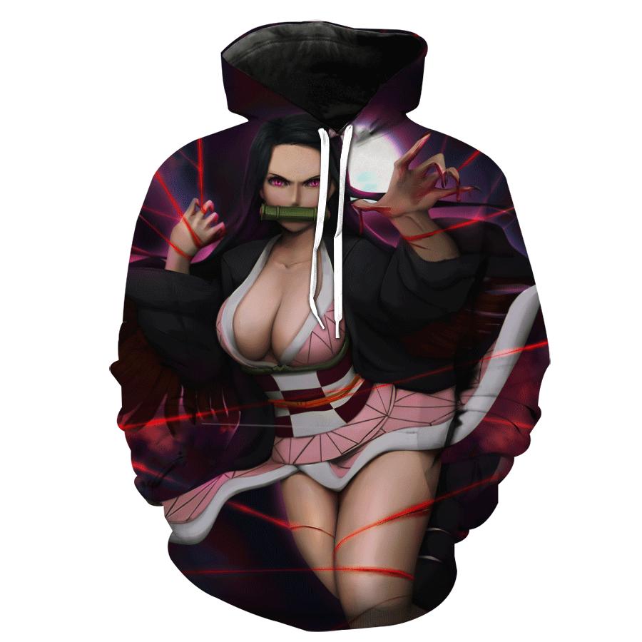 Sexy Nezuko Demon Slayer 3D Hoodie