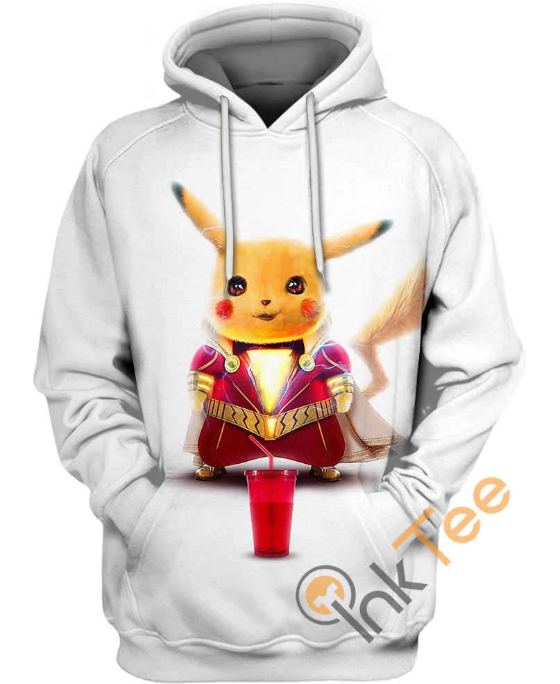 Shazam Cosplay Pikachu 3D Hoodie