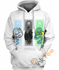 Shenron And Haku Dragon All Over Print Hoodie 