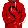 Shenron And Son Goku Silhouette 3D Hoodie 