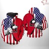 Show Off Your American Pride With The Ncaa Northern Illinois Huskies American Flag 3D All Over Print Hoodie